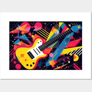 Rock Music Guitar Posters and Art